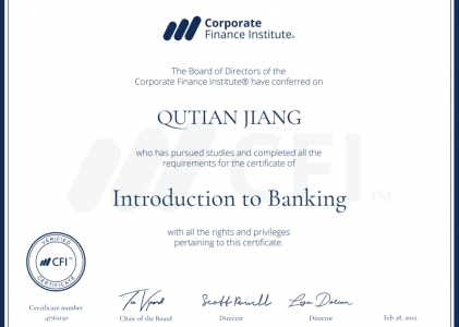【CFI】Introduction to Banking