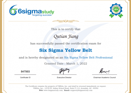 【VMEdu】Six Sigma Yellow Belt