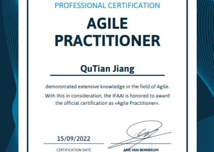 【IFFAI】AGILE PRACTITIONER