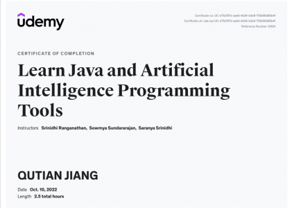 【Udemy】Learn Java and Artificial Intelligence Programming Tools