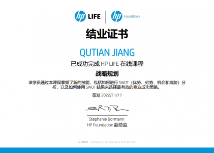 【hpLife】战略规划