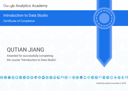 【Google Analytics】Introduction to Data Studio